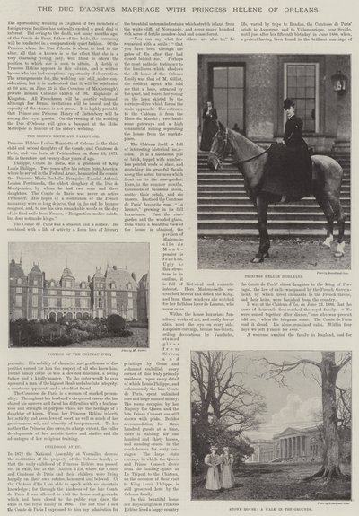 Het Huwelijk van de Hertog van Aosta met Prinses Helene van Orléans door English Photographer