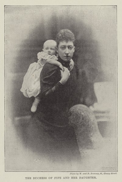 De hertogin van Fife en haar dochter door English Photographer