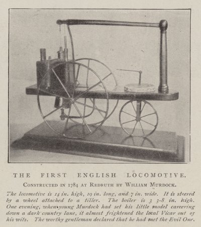 De Eerste Engelse Locomotief door English Photographer