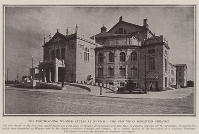 De aanstaande Wagner-cycli in München, het nieuwe Prinz Regenten Theater door English Photographer