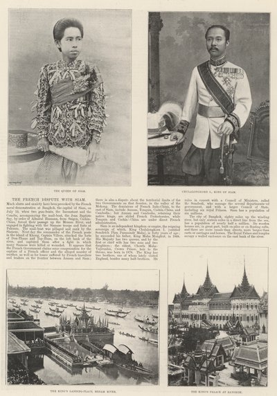 Het Franse Geschil met Siam door English Photographer