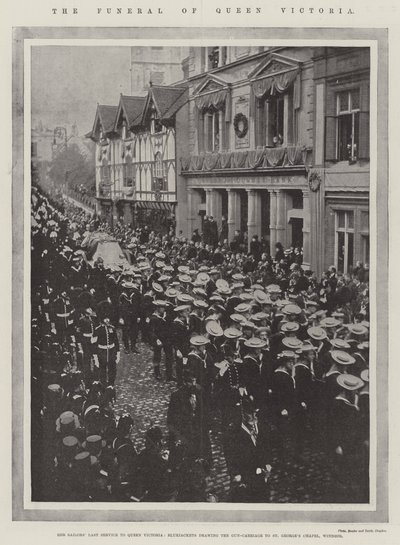 De begrafenis van koningin Victoria door English Photographer