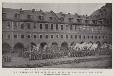 De begrafenis van de overleden prins Alfred van Saksen-Coburg en Gotha door English Photographer