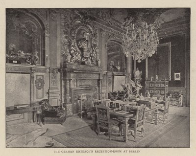 De ontvangstkamer van de Duitse Keizer in Berlijn door English Photographer