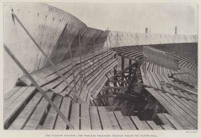 De Ramp in Glasgow, de Verwoeste Terrassen waardoor de Slachtoffers vielen door English Photographer