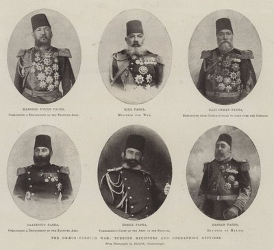 De Grieks-Turkse Oorlog, Turkse Ministers en Commandanten door English Photographer