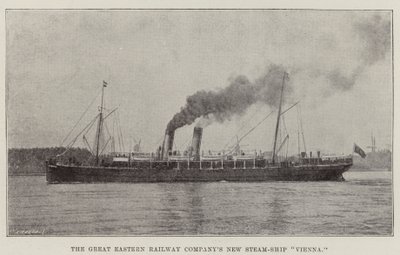 Het nieuwe stoomschip Vienna van de Great Eastern Railway Company door English Photographer