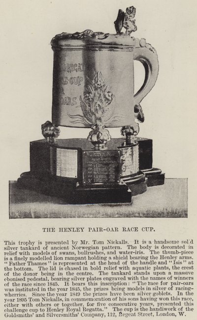 De Henley Pair-Oar Race Cup door English Photographer