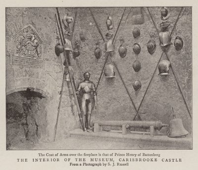 Het interieur van het museum, Carisbrooke Castle door English Photographer