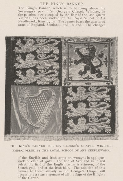 De banier van de koning voor St. George