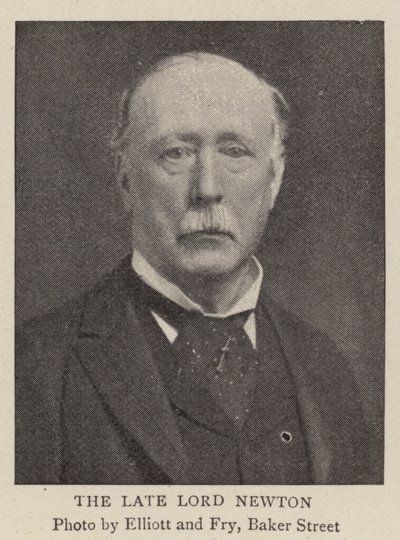 De overleden Lord Newton door English Photographer
