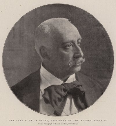 De overleden M Felix Faure, president van de Franse Republiek door English Photographer