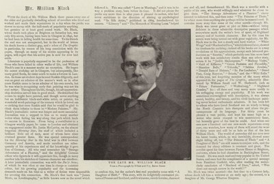 De overleden Mr William Black door English Photographer