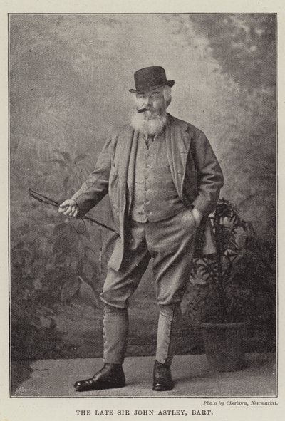 De overleden Sir John Astley, Baronet door English Photographer
