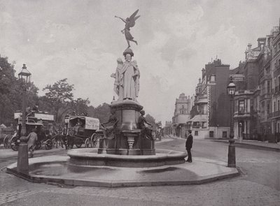 De Herdenkingsfontein in Park Lane door English Photographer