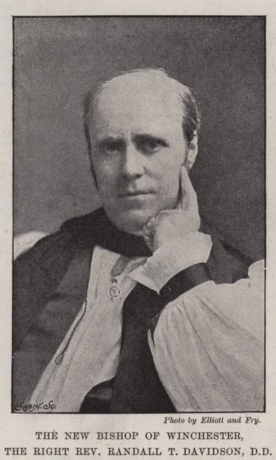 De nieuwe bisschop van Winchester, rechter eerwaarde Randall T Davidson, DD door English Photographer