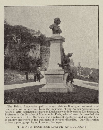 Het nieuwe Duchesne-standbeeld in Boulogne door English Photographer