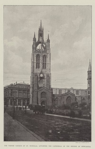 De Parochiekerk van St Nicholas, benoemd tot Kathedraal van het Bisdom Newcastle door English Photographer