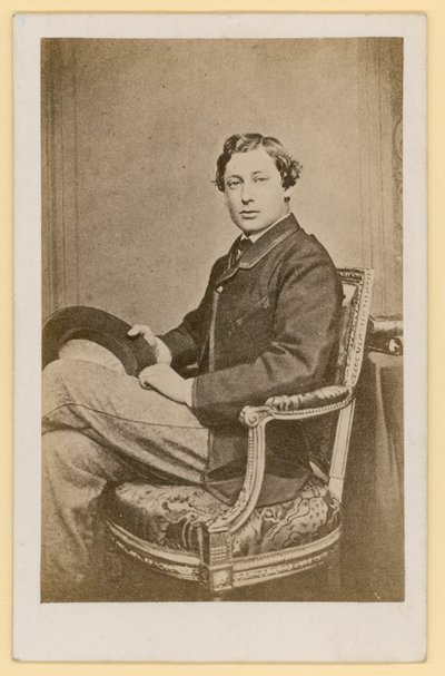 De Prins van Wales, toekomstige koning Edward VII (zw/w foto) door English Photographer