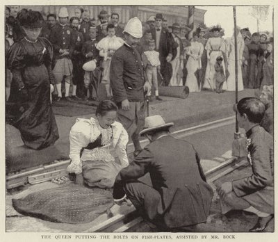 De Koningin die de Bouten op de Visplaten Zet, geholpen door de Heer Bock door English Photographer