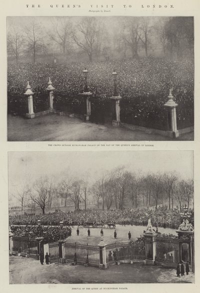 Het bezoek van de koningin aan Londen door English Photographer