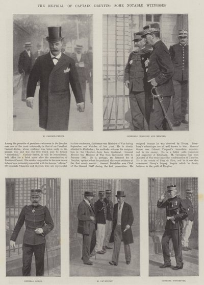 Het Herproces van Kapitein Dreyfus, Enkele Opmerkelijke Getuigen door English Photographer