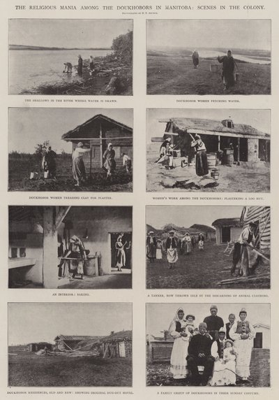 De Religieuze Waanzin onder de Doukhobors in Manitoba, Scènes in de Kolonie door English Photographer