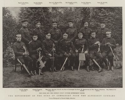 Het pensioen van de hertog van Connaught van het Aldershot-commando door English Photographer