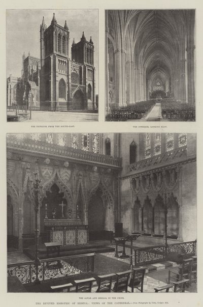 Het herleefde bisdom van Bristol, uitzichten op de kathedraal door English Photographer