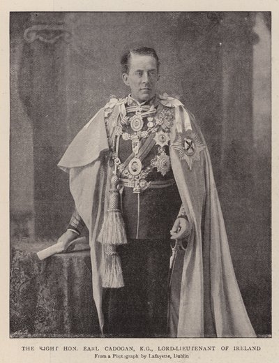 De zeer eerwaarde graaf Cadogan, KG, Lord-Lieutenant van Ierland door English Photographer