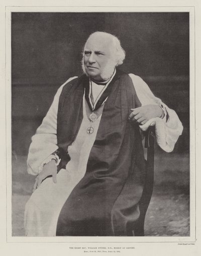 De zeer eerwaarde William Stubbs, DD, bisschop van Oxford door English Photographer