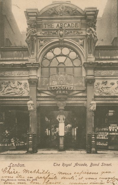 The Royal Arcade, Bond Street door English Photographer