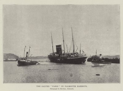 De geredde Paris in de haven van Falmouth door English Photographer