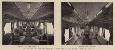 De nieuwe vestibuletrein van de South Eastern Railway Company door English Photographer