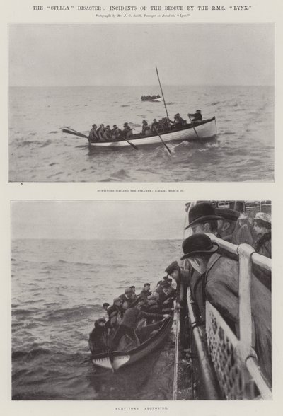 De Stella Ramp, Incidenten van de Redding door de RMS Lynx door English Photographer