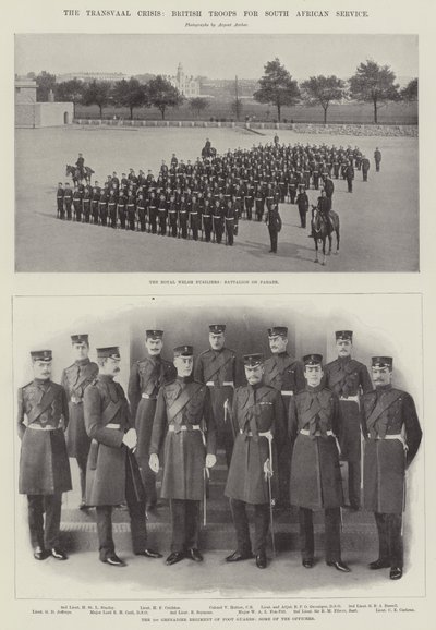 De Transvaal-crisis, Britse troepen voor dienst in Zuid-Afrika door English Photographer
