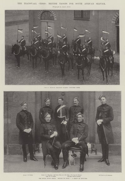 De Transvaal-crisis, Britse troepen voor dienst in Zuid-Afrika door English Photographer