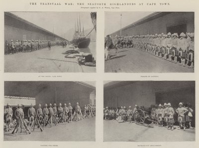 De Transvaaloorlog, de Seaforth Highlanders in Kaapstad door English Photographer