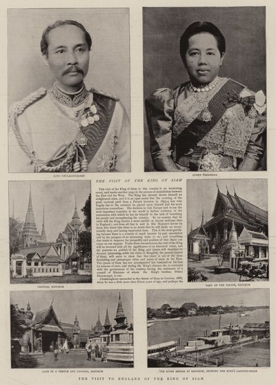Het bezoek aan Engeland van de koning van Siam door English Photographer