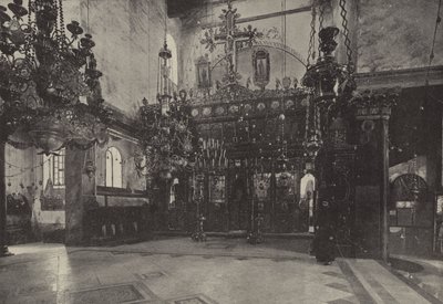 Het altaar van de Geboortekerk, boven de plaats waar Christus werd geboren door English Photographer