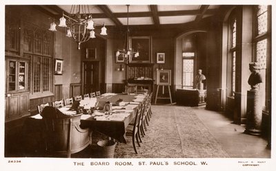 De bestuurskamer van St Pauls School door English Photographer