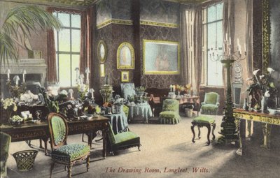 De salon, Longleat, Wiltshire (kleur foto) door English Photographer