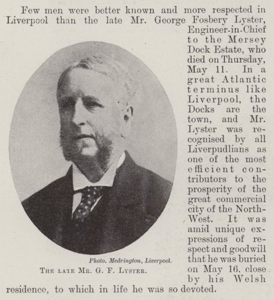 De wijlen Mr G F Lyster door English Photographer