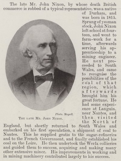 De wijlen Mr John Nixon door English Photographer
