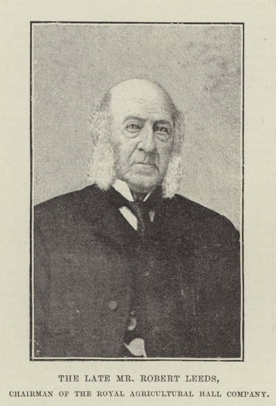 De wijlen de heer Robert Leeds, voorzitter van de Royal Agricultural Hall Company door English Photographer