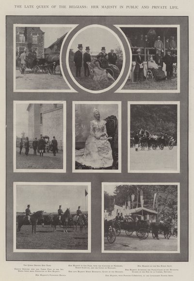 De overleden koningin van België, Hare Majesteit in het openbaar en privéleven door English Photographer