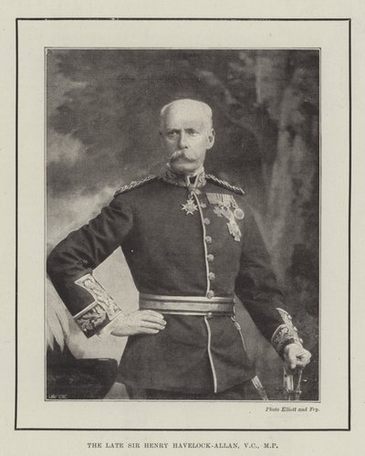 Wijlen Sir Henry Havelock-Allan, VC, MP door English Photographer