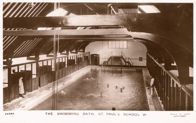 Het zwembad van St Pauls School door English Photographer