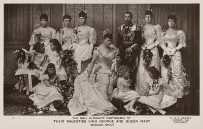 Het huwelijk van Prins George, Hertog van York, en Prinses Mary van Teck door English Photographer