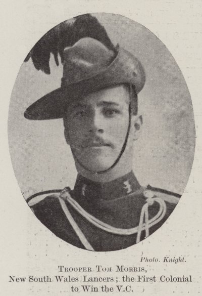 Soldaat Tom Morris, New South Wales Lancers; de eerste kolonist die het VC won door English Photographer